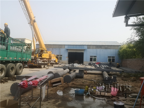 河南喷泉公司施工现场